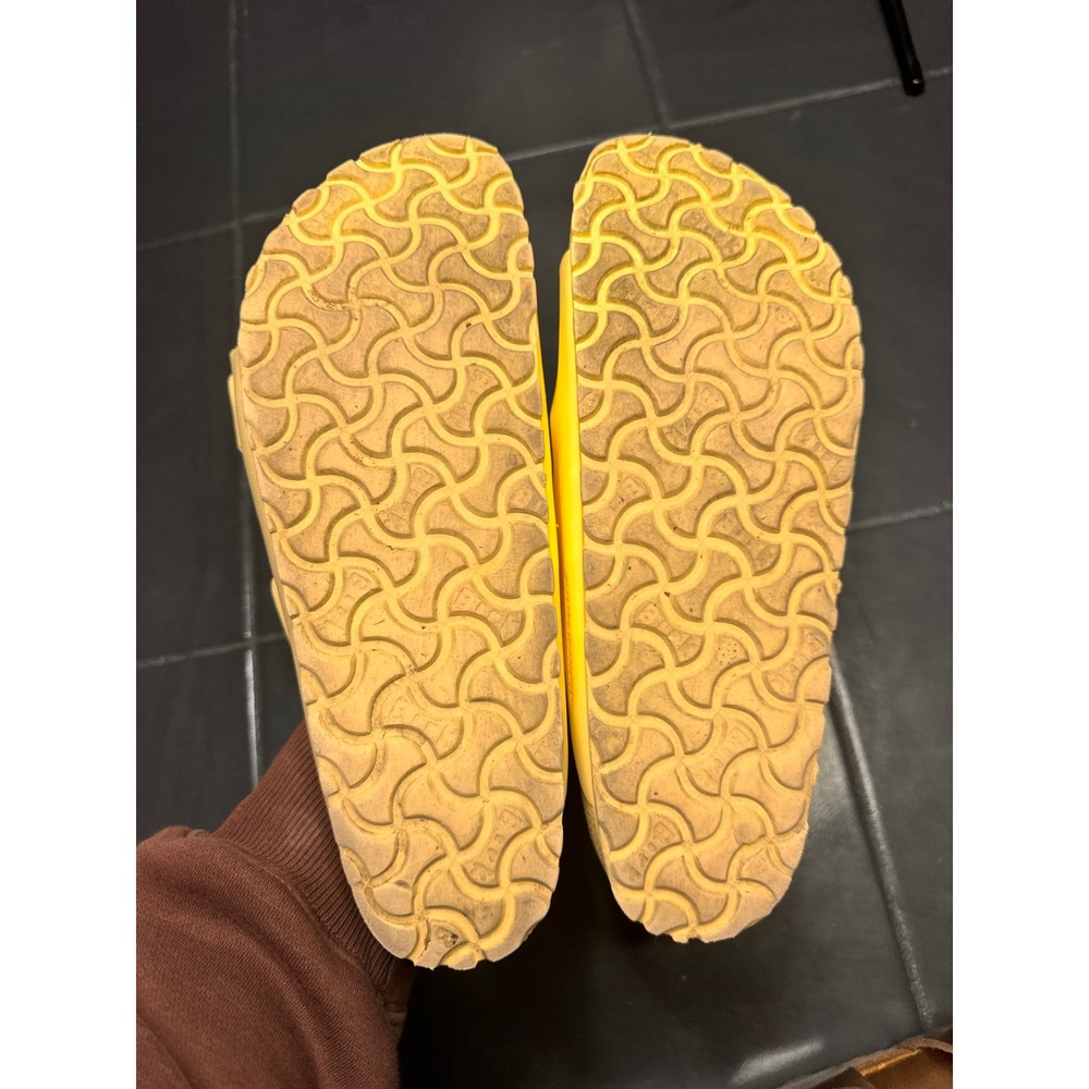 Birkenstock Arizona EVA Neon Yellow Sandals Slides Women 39 L8 M6 Waterproof - Picture 5 of 5